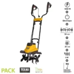 Motobineuse électrique 1000 watts largeur travail 36cm Texas ELTEX1000