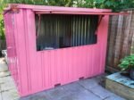 Container Bar Pliable XL 3 × 2 mètres – Rose RAL 3014