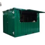 Container Bar Pliable XL 3 × 2 mètres – Vert RAL 6005