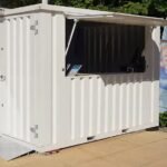 Container Bar Pliable 3 × 2 mètres – Blanc RAL 9016