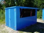 Container Bar Pliable 3 × 2 mètres – Bleu RAL 5012