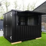 Container Bar Pliable 3 × 2 mètres – Noir RAL 9005