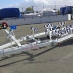 Porte Bateau Immergeable Sun Way – D2428 – Ptac : 3500KG – Kit Multi Rouleaux – 2 Essieux