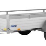Remorque FreinÉe Aluminium – Mcalu – DW150 – 1 Essieu – Ptac : 1500 Kg – 255 X 153 Cm