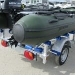Porte-bateau Pneumatique Multirouleaux – SW225 – Roue 10&prime; Ptac : 360KG – 1 Essieu