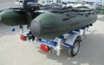 Porte-bateau Pneumatique Multirouleaux – SW225 – Roue 10&prime; Ptac : 360KG – 1 Essieu