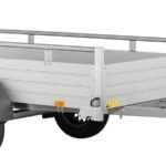 Remorque BagagÈre EN Aluminium – 1 Essieu FreinÉ – Ptac : 1000 Kg – 205 X 113 Cm