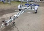 Porte Bateau – Chemin DE Rouleau Cerntral Cassante – SW845 – Ptac : 1300KG – 1 Essieu FreinÉ – Image 2