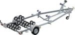Porte Bateau Immergeable Sun Way – D2411 – Ptac : 1000 Kg – Kit Multi Rouleaux – 1 Essieu FreinÉ – Image 3