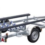 Porte Bateau Immergeable Sun Way Fast – D2416 – Ptac : 1600KG – Kit Patins – 1 Essieu