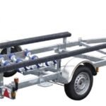 Porte Bateau Immergeable Sun Way – D1611 – Ptac : 1000KG – Kit Patins – 1 Essieu