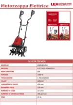 Motobineuse électrique 1400W fraisage 40cm LEA LE40140-40W – Image 5