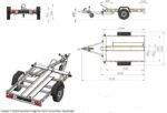Remorque moto 1 rail UNITRAILER – Timon rabattable – Image 4