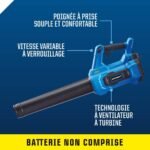 Souffleuse et aspirateur à feuilles sans fil sans balais Mastercraft 20 V – Image 5