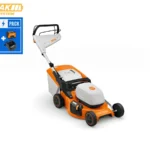 Tondeuse à batterie RMA 253 T Tractée Pack – Stihl RMA253T – Set avec Batterie et Chargeur – Système AK