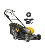Tondeuse Tractée Double Batterie 40v Chargeur Lame 46cm Texas Razor 4640tr-li